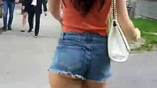 Intensely Watching Sexy Big Asses In Miniskirts On The Street Part 2