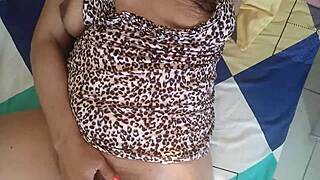 Hot Stepdaughter Squirts on Stepdad's Bed Moaning in Ecstasy!