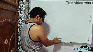 Asian Brazilian Japanese Nerd Student Teacher in Bedroom with Brown Eyes Sexual Math Tangent Cotangent