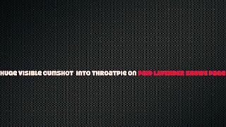 d&d elf goblin princess bulges her neck out with extreme facefuck ending in huge visible cumshot into throatpie 😈