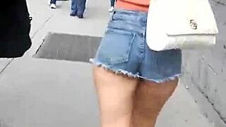 Intensely Watching Sexy Big Asses In Miniskirts On The Street Part 2