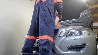 my mechanic fucked my wife doggystyle and creampied her