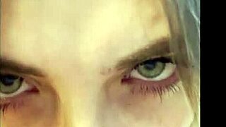 Blonde gives intense POV blowjob to lucky stepdad 😘