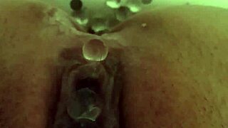 SQUIRTING AND PUSHING OVIPOSITION WITH SMALL 18+ EGGS
