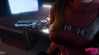 Ada Wong And Leon In Handjob Animation