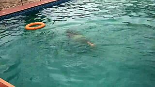 After pool fun, I fucked fat bitch for cumshot