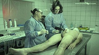 Dominatrix MISTRESS April casually narrates her intense MEDICAL PENIS TORMENT on the patient in the hospital.