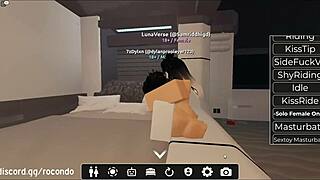 Suptilna sesija nagoveštava doggy zabavu sa savijenom lepoticom