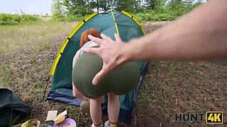 I watched as russian chloe seduced and jumped on a huge dick right in front of her boyfriend during our camping trip