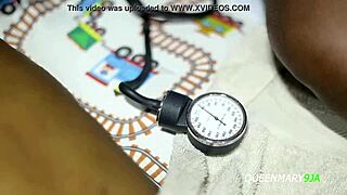 Naughty Nurse Jessica TS Makes Her Cute Patient Orgasm With Monster Cock.