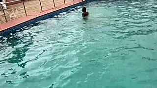 After pool fun, I fucked fat bitch for cumshot