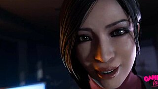 Ada Wong And Leon In Handjob Animation