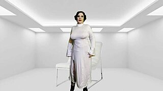 Granny in princess leia costume licks and sucks dick? Dark side fun!