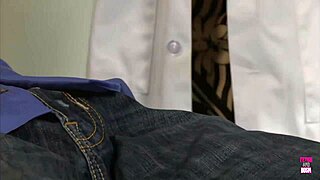 Seductive doctor fucks patient in office