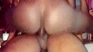 Skinny Slut Rides Rough Anal With Small Tits!