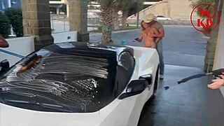 Kora Bell Angel Minx And Duchess Coco Suck And Fuck Jasper Woodcock In A Public Carwash