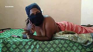 Asian mommy maid masturbates her smooth pussy solo 😍