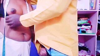 desi housewife fucking tailor with telugu dirty talks in a dirty homemade scene.