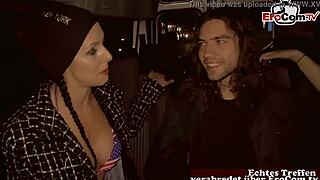 Young Teen Picks Up Strangers Outdoors