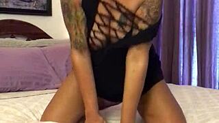 Seducing the Camera with Glass Dildo