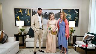 Mature Cougar Invites Stepdaughter for Taboo Threesome Fucking