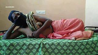 Asian mommy maid masturbates her smooth pussy solo 😍