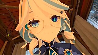 yukoshvr furina dominates goth in intense ride