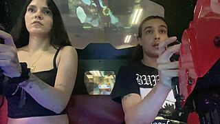 Hot Neighbor Wins Video Game Bet in Dorm