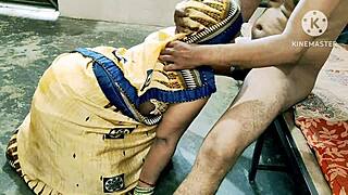 indian desi maid gives blowjob and gets fucked doggystyle with deepthroat in hardcore sex