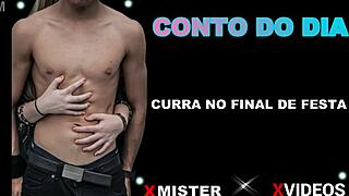 Brazilian babe fucks hard at the party end, so intense!