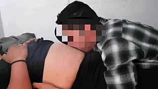 Latina milf feels orgasm from belly button licking in amateur fetish