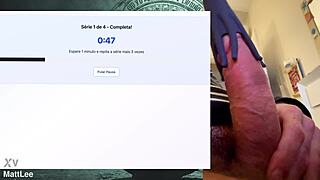 Intense exercise session showcasing a strong, fat, powerful 19 cm cock that lasts hours without cumming in this homemade POV.