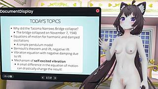 Naked Vtuber Explains Pendulum Amplitude And Tacoma Bridge Collapse!