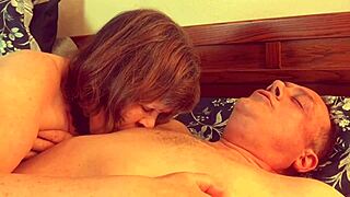 Granny Vampyra Feels Intense Passion Sucking Cock in Vampire Cosplay