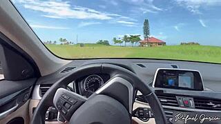 Fucked hot girl in kiosk?