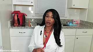 Nurse lala gives jerk off instructions!