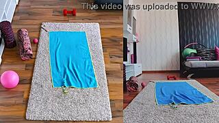 double the fun in naked yoga workout with curvy bodies revealed in dual cam