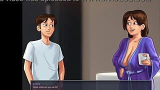 summer time saga jenny and step mom steamy shower sex with monster cock, cumshot, deepthroat, swallow, blowjob, mommy, tits, mother in law, big cock