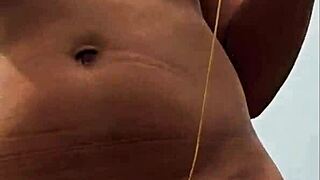 Argentinian wife enjoys a voyeur walk in the field