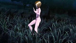 Kagamine Rin, Meiko, and Haku in nude mod