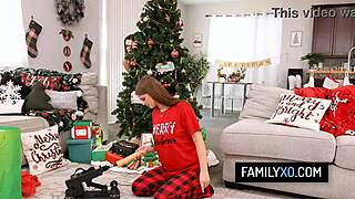 Enjoying a taboo-free Christmas with stepsister and stepmother, starring Elizabeth Skylar and Sky Wonderland.