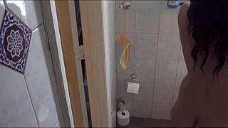 hey, stepmom's jumping in the shower with her stepson