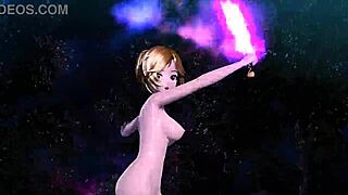 Kagamine Rin, Meiko, and Haku in nude mod