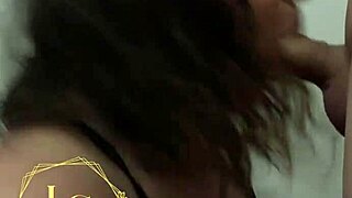 chubby milf lexie grants gives blowjob before bed, face fucking her natural tits