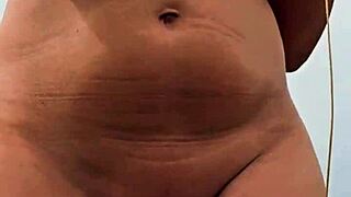 Argentinian wife enjoys a voyeur walk in the field