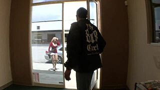 Blonde Madison Ivy deepthroats massive cock