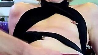 Horny Wife Fisted On The Kitchen Counter With Swollen Pussy And Clothes Ripped