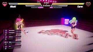 Intense Lesbian Competition In Battle Six.