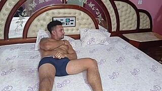 Young Tattooed Girl In Hotel Lingerie