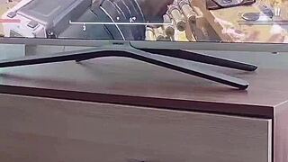 Curious step sister, caught masturbating and filled with cum!